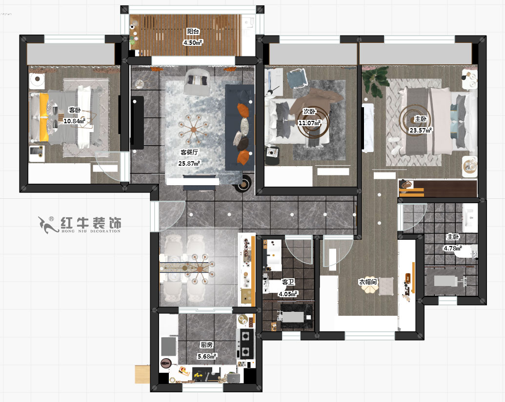 賈庭_寶華碧桂園大（dà）學印象25-1-502室-109㎡-簡歐輕奢風（fēng）格_3室2廳2衛（精裝修重（chóng）新（xīn）裝修）_定製家￥149148_全包14