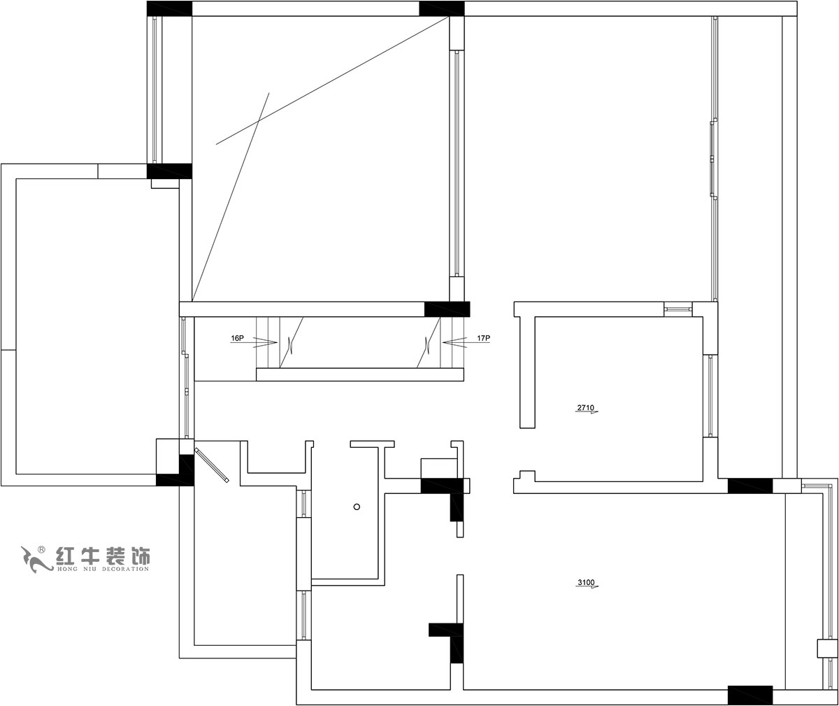 【實景案（àn）例】餘瑋_棲園-200㎡-輕（qīng）奢風格_4室3廳3衛（wèi）（新房裝修）_全包35萬00_03二樓作為休息（xī）區和工作（zuò）區