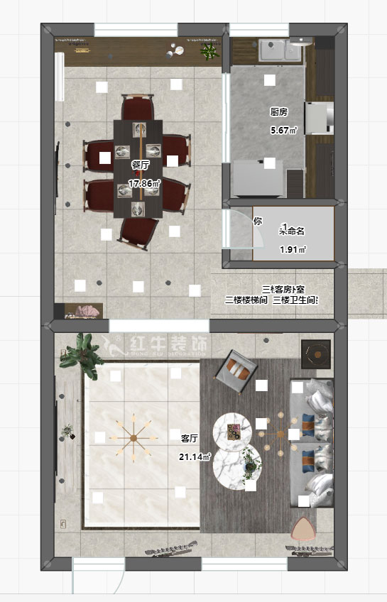 陸利民_香地美舍602-156㎡-新中式風格_5室2廳（tīng）3衛（新房裝修）_定製家￥208000_全包25萬00_09一樓彩平圖