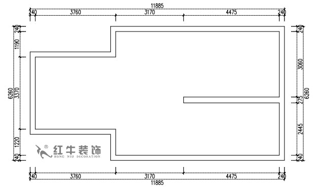 張桐瑋（wěi）｜雨花村19-701-110㎡-現代簡約（yuē）風（fēng）格｜3室2廳（tīng）1衛｜新房裝修｜定製家（jiā）￥124244｜全包12萬｜00_03二層原始結構