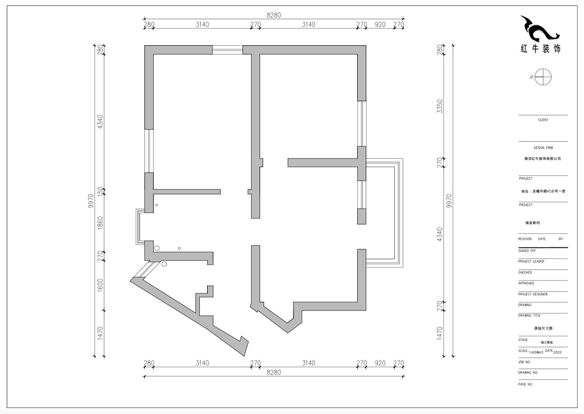 朱（zhū）明琪｜瑞金新村23-504-1902-69㎡-現代簡約風格｜2室1廳1衛｜老房翻新｜定製家｜全包12萬｜00_01原始（shǐ）尺寸圖