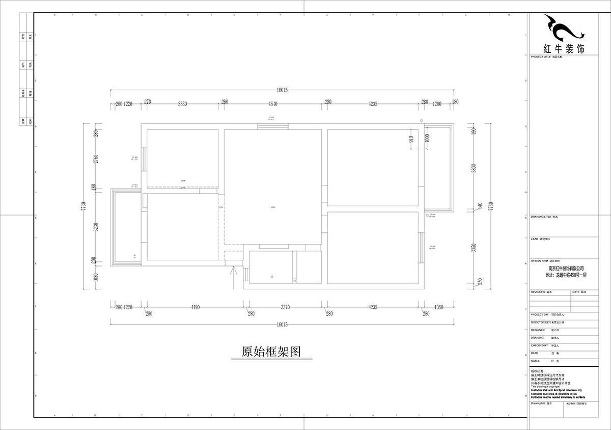 孟憲濤｜牡丹裏17-601-108㎡-現（xiàn）代簡約風格｜3室2廳（tīng）2衛｜老房裝修｜定製家｜全包14萬｜00_01原始框架圖