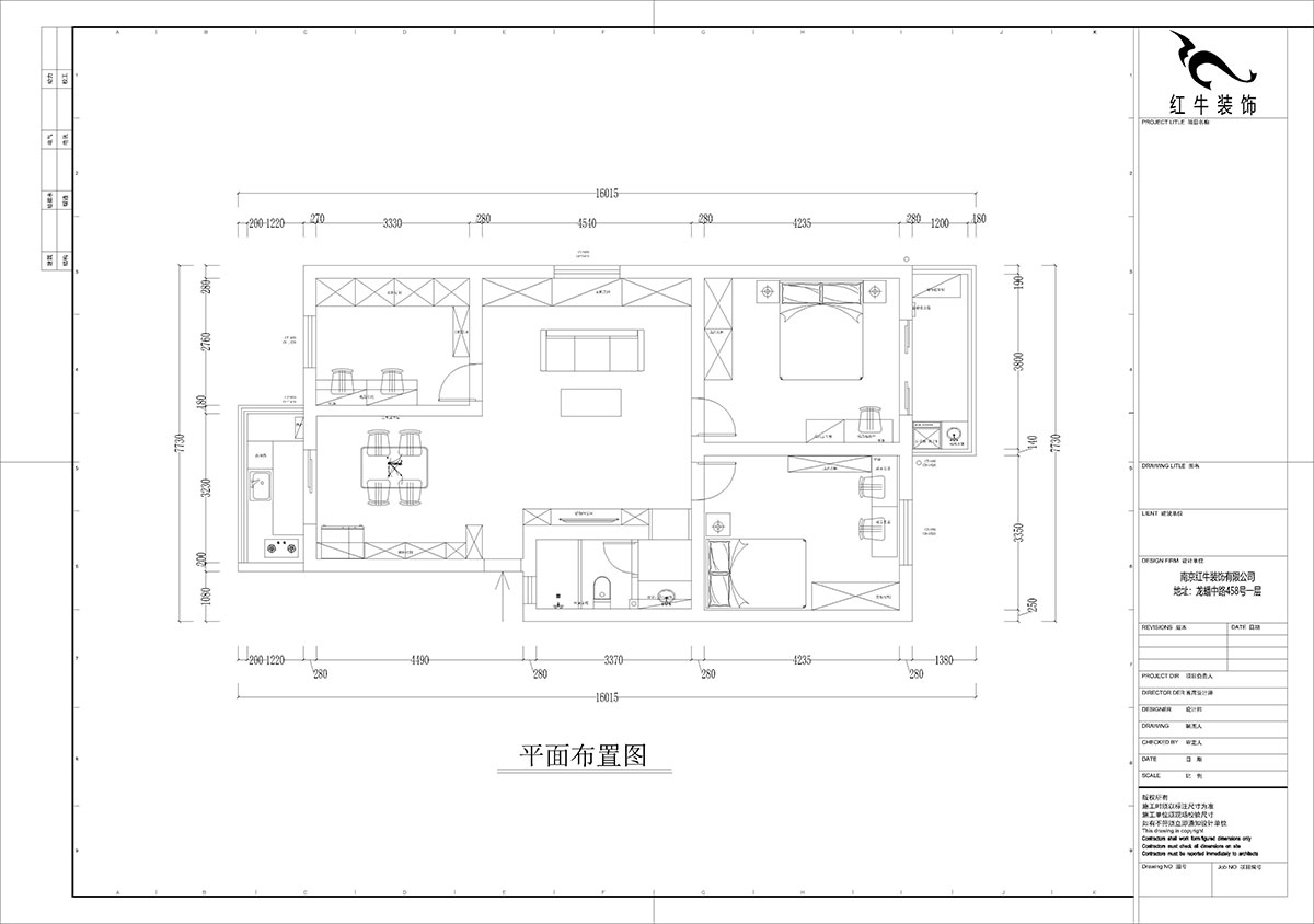 孟憲濤｜牡丹裏17-601-108㎡-現代簡約（yuē）風格｜3室2廳2衛｜老房（fáng）裝修｜定製家｜全包14萬｜00_02平麵布置圖