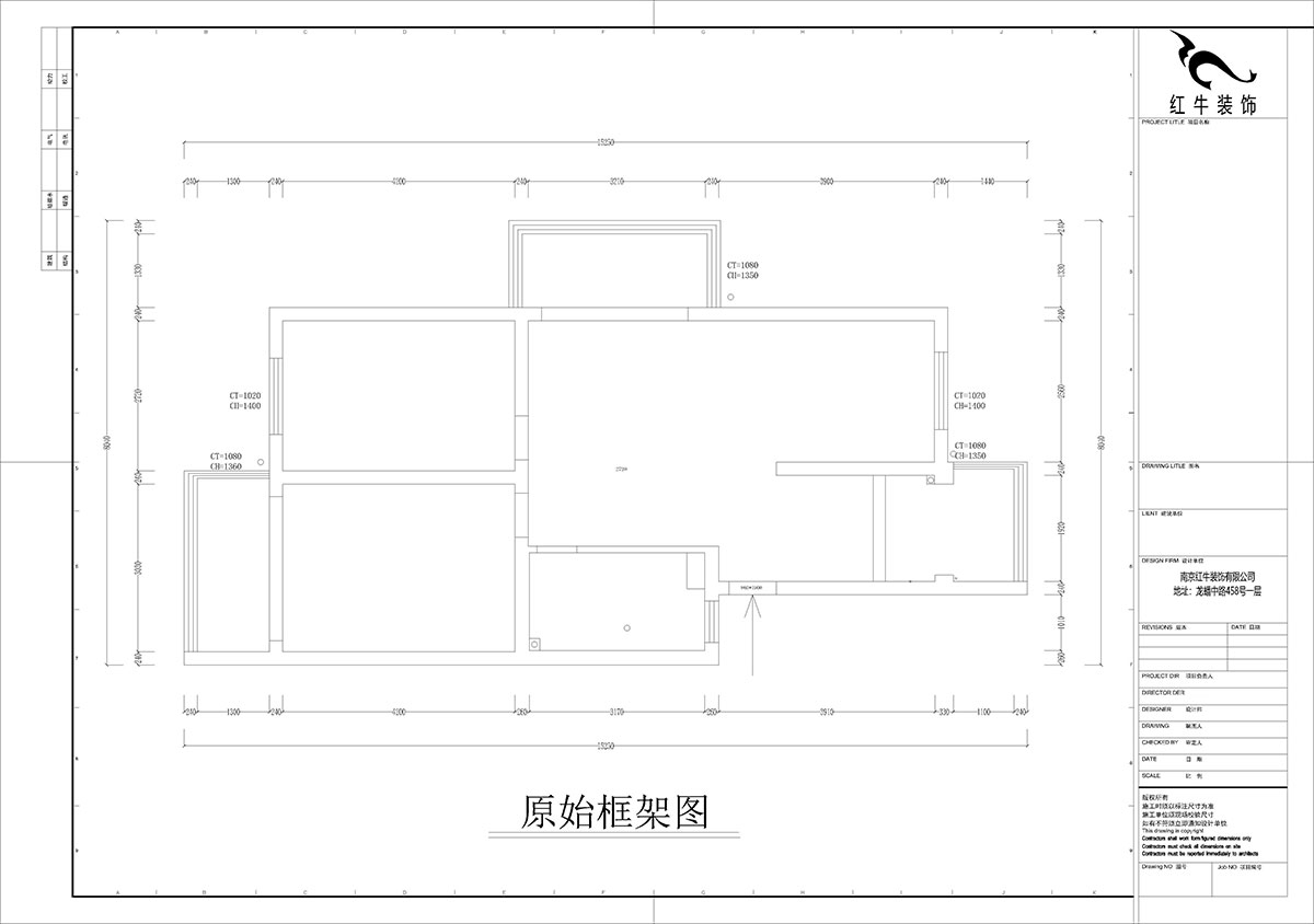 孟憲濤｜武定新村5-5-310-90㎡-現（xiàn）代簡約風格｜2室2廳（tīng）1衛｜老房裝（zhuāng）修｜定製家｜全包14萬｜00_01原（yuán）始框架圖