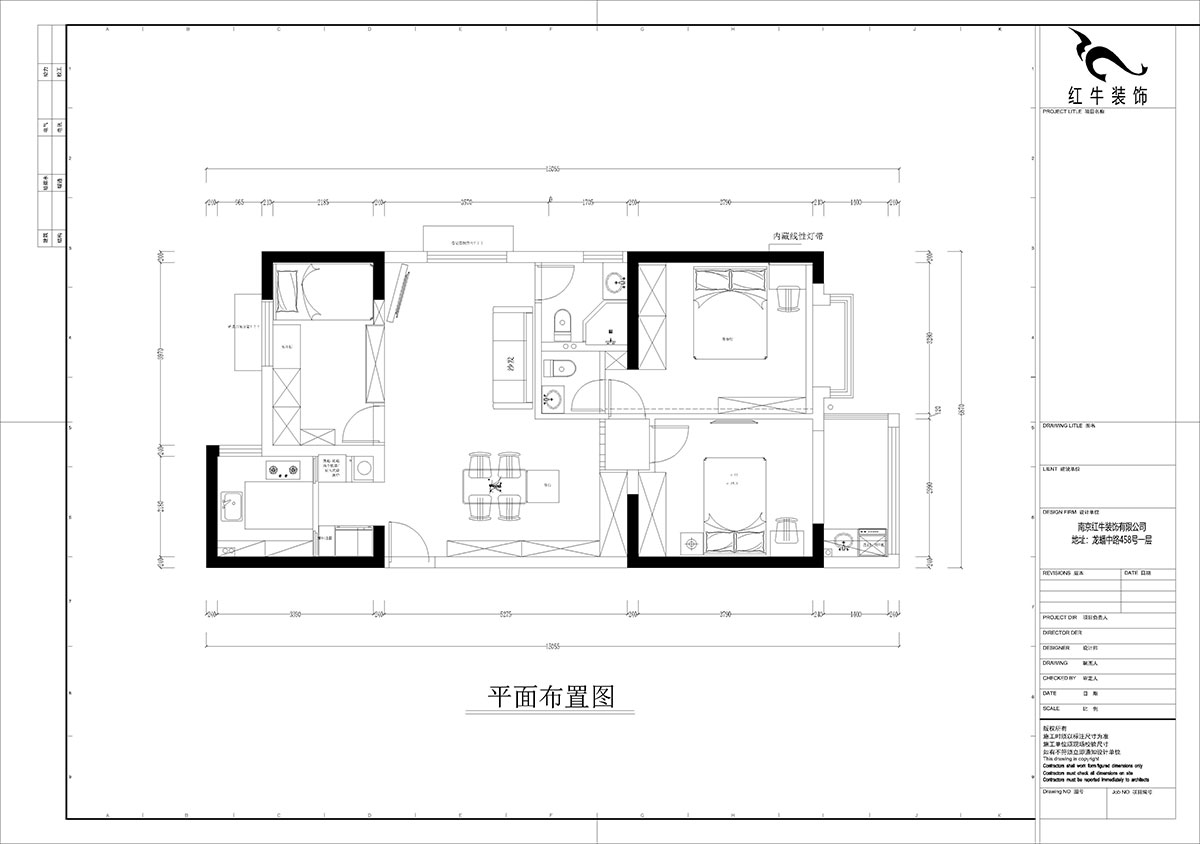 孟憲濤（tāo）｜觀泓雅苑A區6-2101-115㎡-法式南洋（yáng）複古（gǔ）風格｜3室1廳2衛（wèi）｜新房裝修｜定製家｜全包16萬｜00_02平麵布置圖